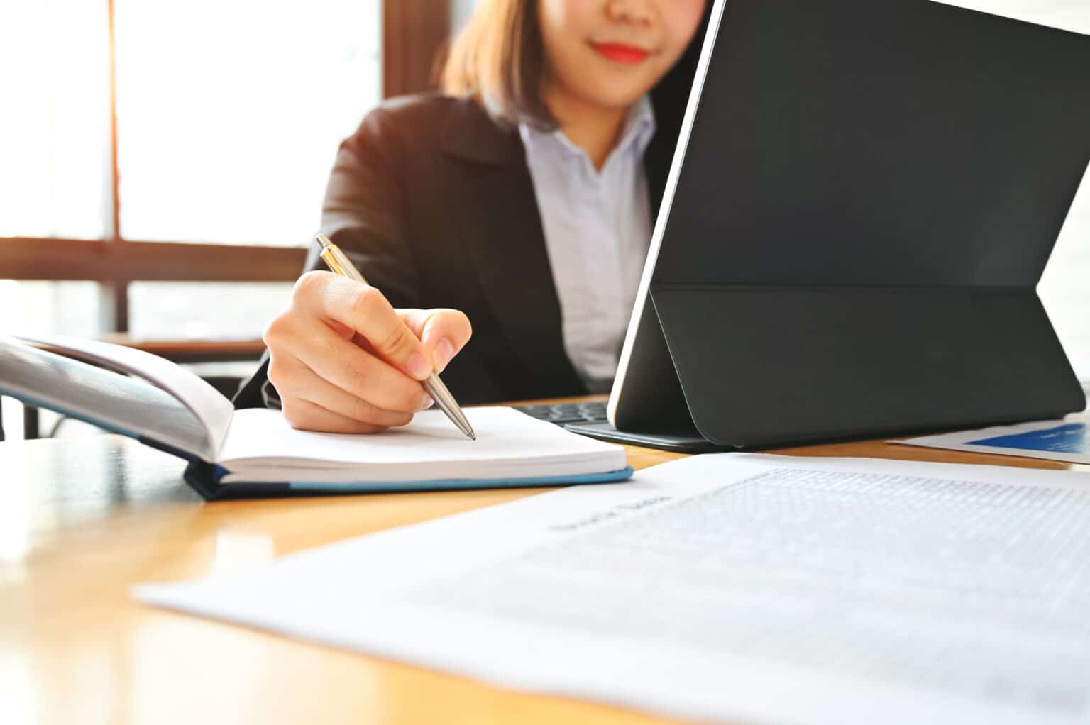 audit business woman working with notebook and tab 2021 10 20 00 24 34 utc Commercial Lines Insurance Protect your business and its assets with our comprehensive commercial insurance coverage. Get customized policies tailored to your specific needs today.